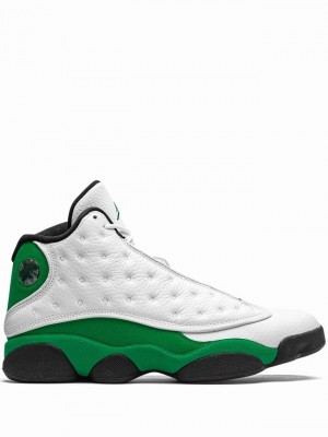 Nike Lucky Men's Air Jordan 13 White / Green | CABQPGR-92