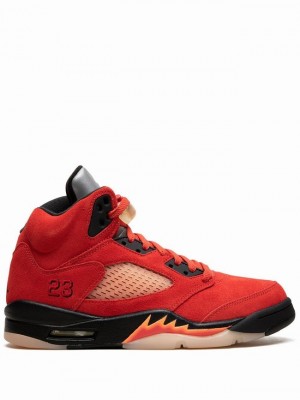 Nike Mars For Her Women's Air Jordan 5 Red | XCHRFEZ-78