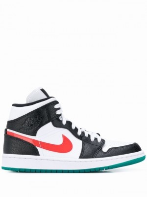 Nike Mid “Alternate Swooshes” Women's Air Jordan 1 White / Black | NSHTXOU-38