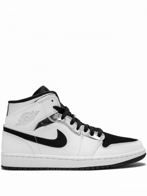 Nike Mid Alternate Think 16 Men's Air Jordan 1 White / Black | JLIWVCF-18