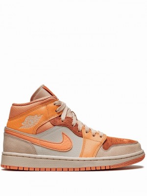 Nike Mid Apricot Women's Air Jordan 1 Apricot | UMQFDCO-85