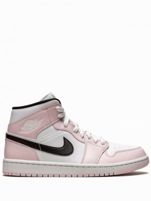 Nike Mid Barely Rose Women's Air Jordan 1 Rose | GBWJFEU-25