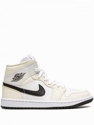 Nike Mid Coconut Milk Women's Air Jordan 1 White | OUDWGVF-85