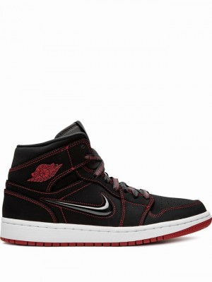 Nike Mid Fearless Come Fly With Me Women's Air Jordan 1 Black | JHBEITR-86