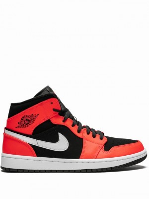 Nike Mid Infrared 23 Men's Air Jordan 1 Red / Black | ERNDMWV-83