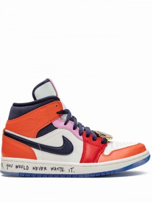 Nike Mid Melody Ehsani Women's Air Jordan 1 Multicolor | EUVSQZO-60