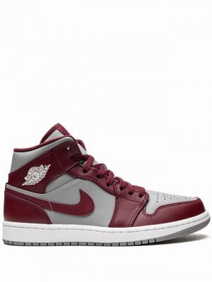 Nike Mid Men's Air Jordan 1 Red / White | NMTUBYK-70