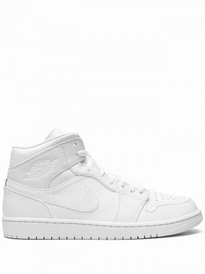 Nike Mid Men's Air Jordan 1 White | VDCKMPG-16