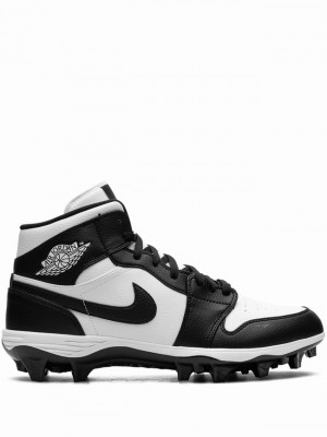 Nike Mid Panda Men's Air Jordan 1 White / Black | ZFQEOKD-45