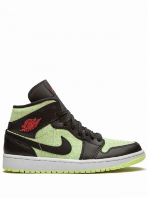 Nike Mid SE Barely Volt/Chile Red Women's Air Jordan 1 Red | GDPAWXZ-13