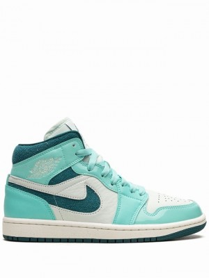 Nike Mid SE Bleached Turquoise Women's Air Jordan 1 Turquoise | GAXHTNW-13