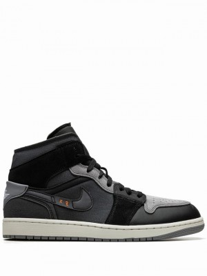 Nike Mid SE Craft Men's Air Jordan 1 Black | JENOXLG-49