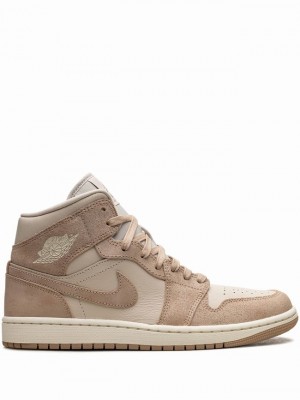 Nike Mid SE Legend Light Brown Women's Air Jordan 1 Light Brown | ZWCXYLD-78