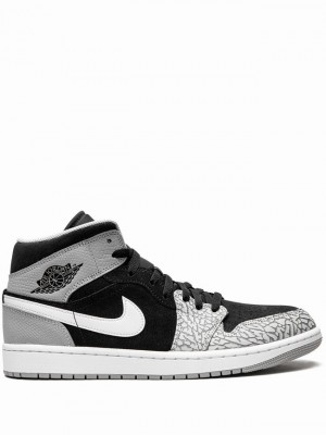 Nike Mid SE Men's Air Jordan 1 Black | XYBQJHE-19