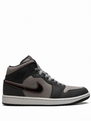 Nike Mid SE Night Stadium Men's Air Jordan 1 Black | IOBPNHK-82