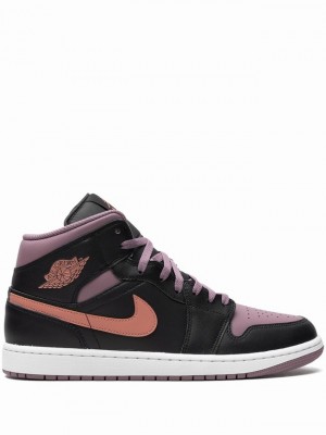 Nike Mid SE Sky J Mauve Men's Air Jordan 1 Black / Purple | FTBQPJU-84