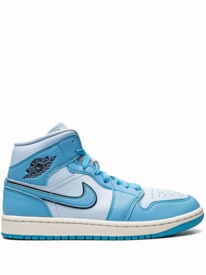 Nike Mid SE Women's Air Jordan 1 Blue | KUVLGNA-89