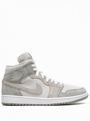 Nike Mid SE Women's Air Jordan 1 Grey | PICODZF-93