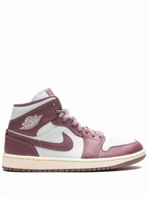 Nike Mid Sky J Mauve Women's Air Jordan 1 White | XELPGUZ-05