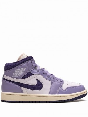 Nike Mid Sky J Purple Women's Air Jordan 1 Blue / Purple | USFPJRM-16