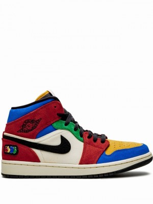 Nike Mid The Great-Fearless Men's Air Jordan 1 Multicolor | LCJROKI-83