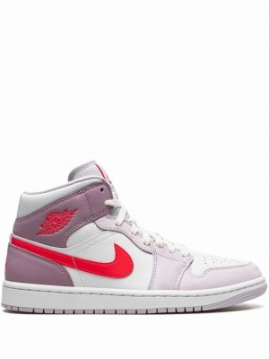 Nike Mid Valentine’s Day 2022 Women's Air Jordan 1 White / Pink | APIKEBL-53