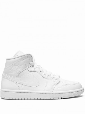 Nike Mid Women's Air Jordan 1 White | QWFCSLV-38