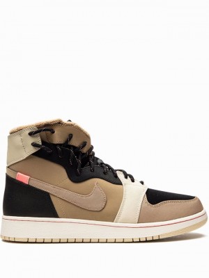 Nike Rebel XX Utility Pack Women's Air Jordan 1 Brown / Black | SZVKPJX-41