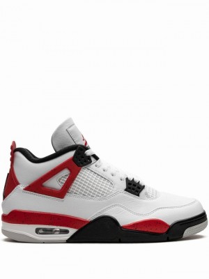 Nike Red Cement Men's Air Jordan 4 White / Red | UCAFOLX-65