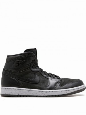 Nike Ret Hi NYC Men's Air Jordan 1 Black | QSJACKF-35