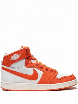 Nike Retro AJKO Syracuse Men's Air Jordan 1 White / Orange | BIMYCFA-65