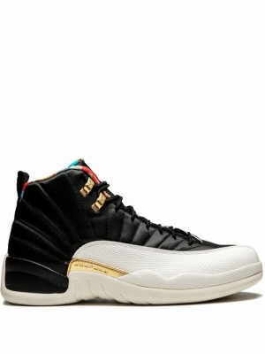 Nike Retro CNY Men's Air Jordan 12 White / Black | FHJORXA-28