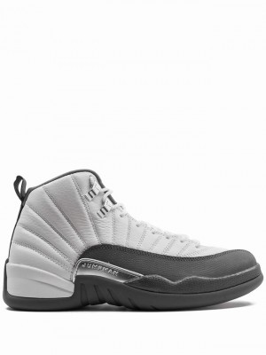 Nike Retro Dark Men's Air Jordan 12 White / Grey | EJYQTCV-64