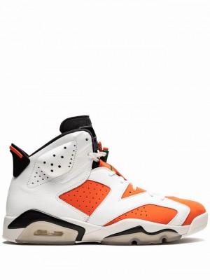 Nike Retro Gatorade Men's Air Jordan 6 White / Orange | MSNUKXE-73