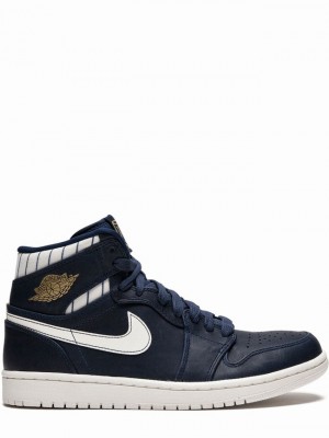 Nike Retro High Jeter Men's Air Jordan 1 Navy | QVJWPBY-32