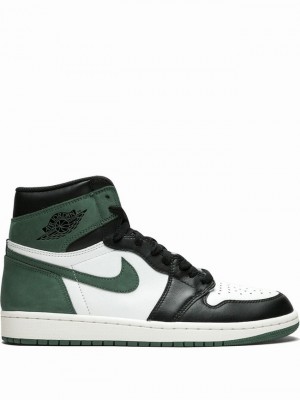 Nike Retro High OG Clay Men's Air Jordan 1 White / Black / Green | MELUCOF-62