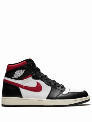 Nike Retro High OG Gym Red Women's Air Jordan 1 Black / White | UZOSKQF-01