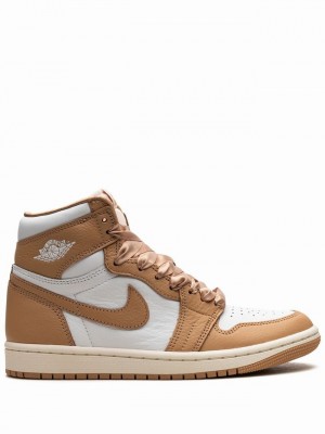 Nike Retro High OG Luxury Handbag Women's Air Jordan 1 Beige / White | BYMLIUA-69