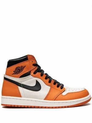 Nike Retro High OG Men's Air Jordan 1 White / Orange | QAEBTZN-62