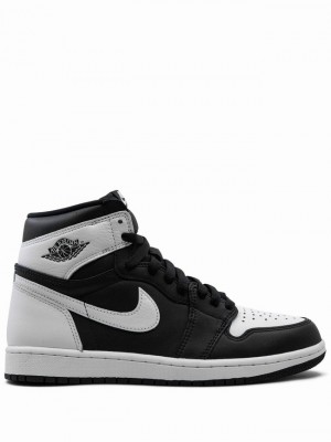 Nike Retro High OG Reverse Panda Men's Air Jordan 1 Black / White | PJGYDEM-51