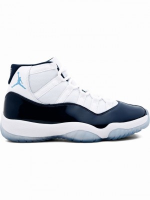 Nike Retro High Top Men's Air Jordan 11 White / Navy | WOUHMAC-98