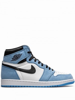 Nike Retro High Women's Air Jordan 1 White / Blue | ZKCHGQU-13