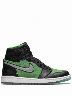 Nike Retro High Zoom Zen Men's Air Jordan 1 Black / Green | BZMLVOJ-76