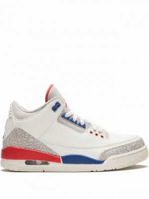 Nike Retro International Flight Women's Air Jordan 3 White / Red / Blue | VWJCTRE-79