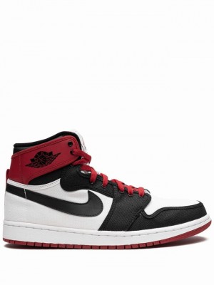 Nike Retro KO Hi Men's Air Jordan 1 White / Black / Red | PQJIGCM-46