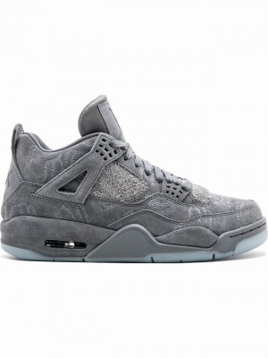 Nike Retro Kaws High Top Men's Air Jordan 4 Grey | WOQBCNE-63