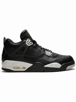 Nike Retro LS Men's Air Jordan 4 Black | NUSXRAH-43