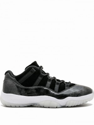 Nike Retro Low Barons Men's Air Jordan 11 Black | ERHDALZ-50