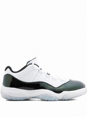 Nike Retro Low Easter Emerald Men's Air Jordan 11 White / Black | XCNWKTY-50