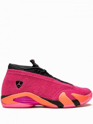 Nike Retro Low Shocking Women's Air Jordan 14 Pink | RKSDCUW-57